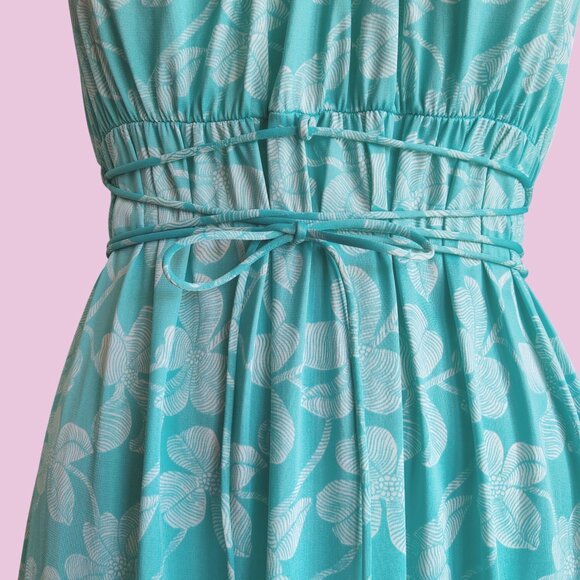 Vtg 70s Donald Brooks Maidenform Empire Waist Lounge Antron Nylon Slip Dress S - Picture 7 of 10